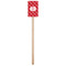 Crawfish Wooden 6.25" Stir Stick - Rectangular - Single Stick