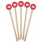 Crawfish Wooden 6" Stir Stick - Round - Fan View