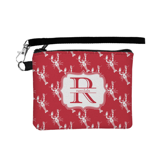 Custom Crawfish Wristlet ID Case w/ Name and Initial