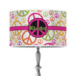 Peace Sign 12" Drum Lamp Shade - Poly-film (Personalized)