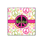 Peace Sign Wood Print - 12x12 (Personalized)