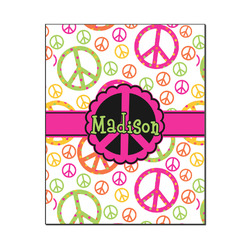 Peace Sign Wood Print - 16x20 (Personalized)