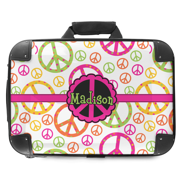 Custom Peace Sign Hard Shell Briefcase - 18" (Personalized)