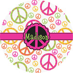 Peace Sign Multipurpose Round Labels - 2" (Personalized)