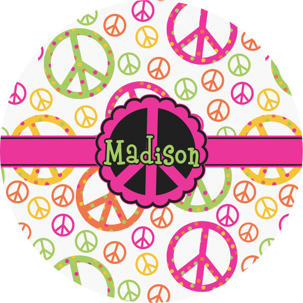 Custom Peace Sign Multipurpose Round Labels - 2" (Personalized)