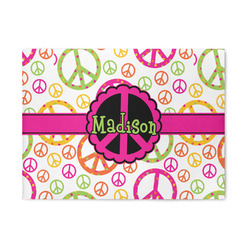 Peace Sign 5' x 7' Indoor Area Rug (Personalized)