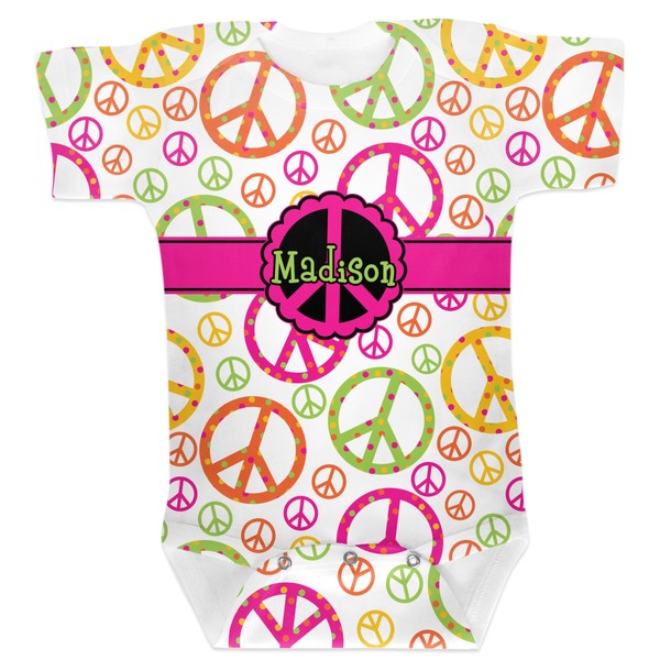 Custom Peace Sign Baby Bodysuit 12-18 (Personalized)