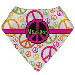 Peace Sign Bandana Bib (Personalized)