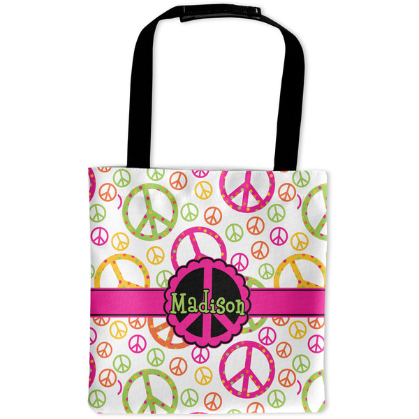 Custom Peace Sign Auto Back Seat Organizer Bag (Personalized)