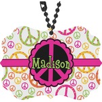 Peace Sign Rear View Mirror Decor (Personalized)