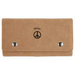 Peace Sign Cards & Dice Set - Light Brown (Personalized)