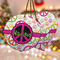 Peace Sign Ceramic Flat Ornament - PARENT