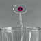 Peace Sign Clear Plastic 7" Stir Stick - Oval - Main