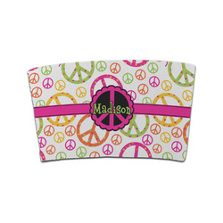 Peace Sign Coffee Cup Sleeve (Personalized)