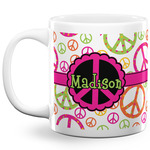 Peace Sign 20 Oz Coffee Mug - White (Personalized)