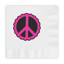 Peace Sign Embossed Decorative Napkins