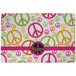 Peace Sign Dog Food Mat w/ Name or Text