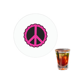 Peace Sign Printed Drink Topper - 1.5"