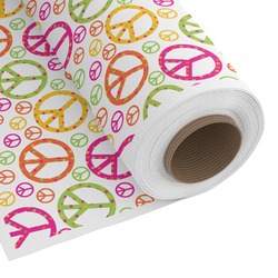 Peace Sign Fabric by the Yard - Cotton Twill