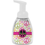 Peace Sign Foam Soap Bottle - White (Personalized)