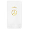 Peace Sign Foil Stamped Guest Napkins - Front View