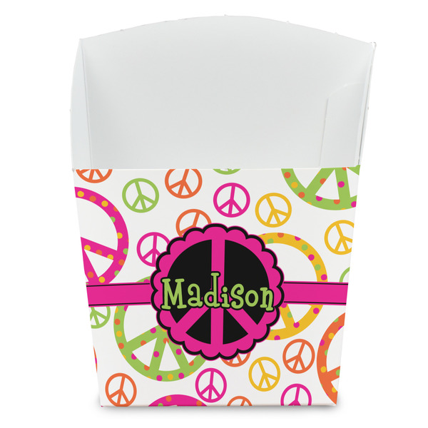 Custom Peace Sign French Fry Favor Boxes (Personalized)