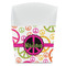 Peace Sign French Fry Favor Box - Front View