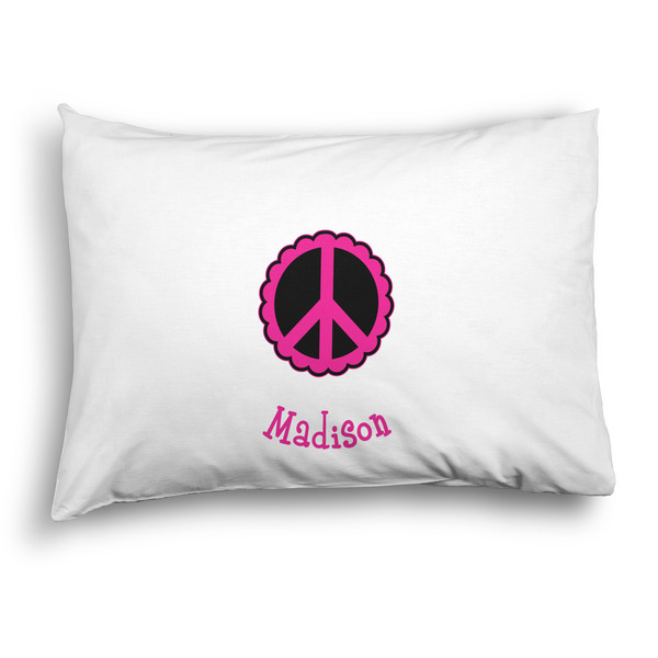 Custom Peace Sign Pillow Case - Standard - Graphic (Personalized)