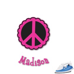 Peace Sign Graphic Iron On Transfer - Up to 15"x15" (Personalized)
