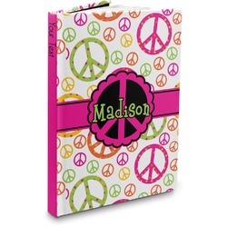 Peace Sign Hardbound Journal - 7.25" x 10" (Personalized)