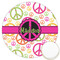 Peace Sign Icing Circle - Large - Front