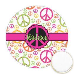 Peace Sign Printed Cookie Topper - 2.5" (Personalized)