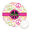 Peace Sign Icing Circle - Medium - Front