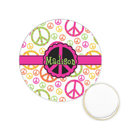 Peace Sign Printed Cookie Topper - 1.25" (Personalized)