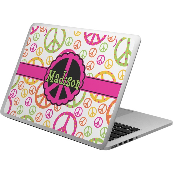 Custom Peace Sign Laptop Skin - Custom Sized (Personalized)