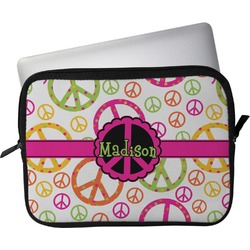Peace Sign Laptop Sleeve / Case - 13" (Personalized)