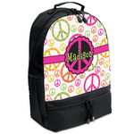 Peace Sign Backpacks - Black (Personalized)