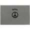 Peace Sign Large Engraved Gift Box with Leather Lid - Approval