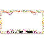 Peace Sign License Plate Frame - Style C (Personalized)