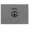 Peace Sign Medium Gift Box with Engraved Leather Lid - Approval