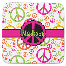 Peace Sign Memory Foam Bath Mat - 48"x48" (Personalized)