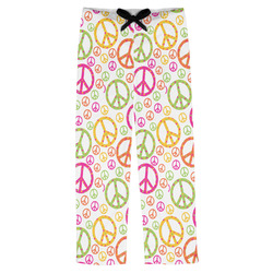 Peace Sign Mens Pajama Pants - XS