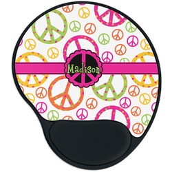 Peace Sign Mouse Pad with Wrist Support