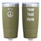 Peace Sign Olive Polar Camel Tumbler - 20oz - Double Sided - Approval