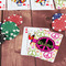 Peace Sign On Table with Poker Chips