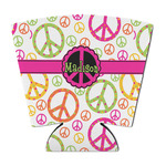 Peace Sign Party Cup Sleeve - with Bottom (Personalized)