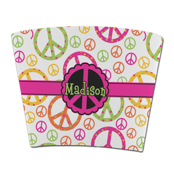 Custom Peace Sign Party Cup Sleeve - without bottom (Personalized)