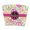 Peace Sign Party Cup Sleeves - without bottom - FRONT (flat)