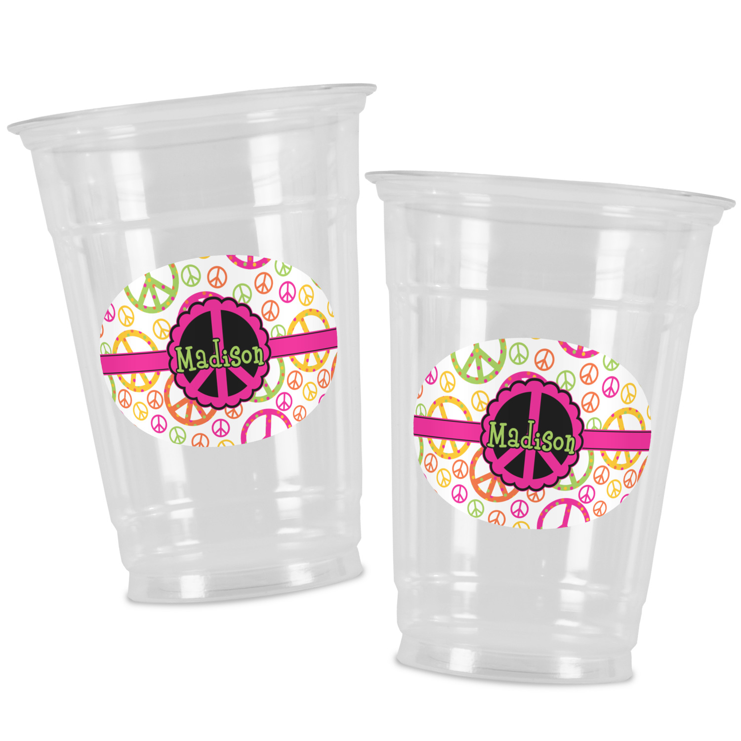 Pink Party Cups, 16 Oz, Plastic Disposable Bulk Party Decorations