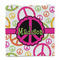 Peace Sign Party Favor Gift Bag - Matte - Front